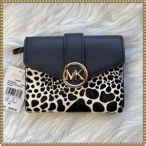 Michael Kors Carmen Zebra Haircalf Wallet
